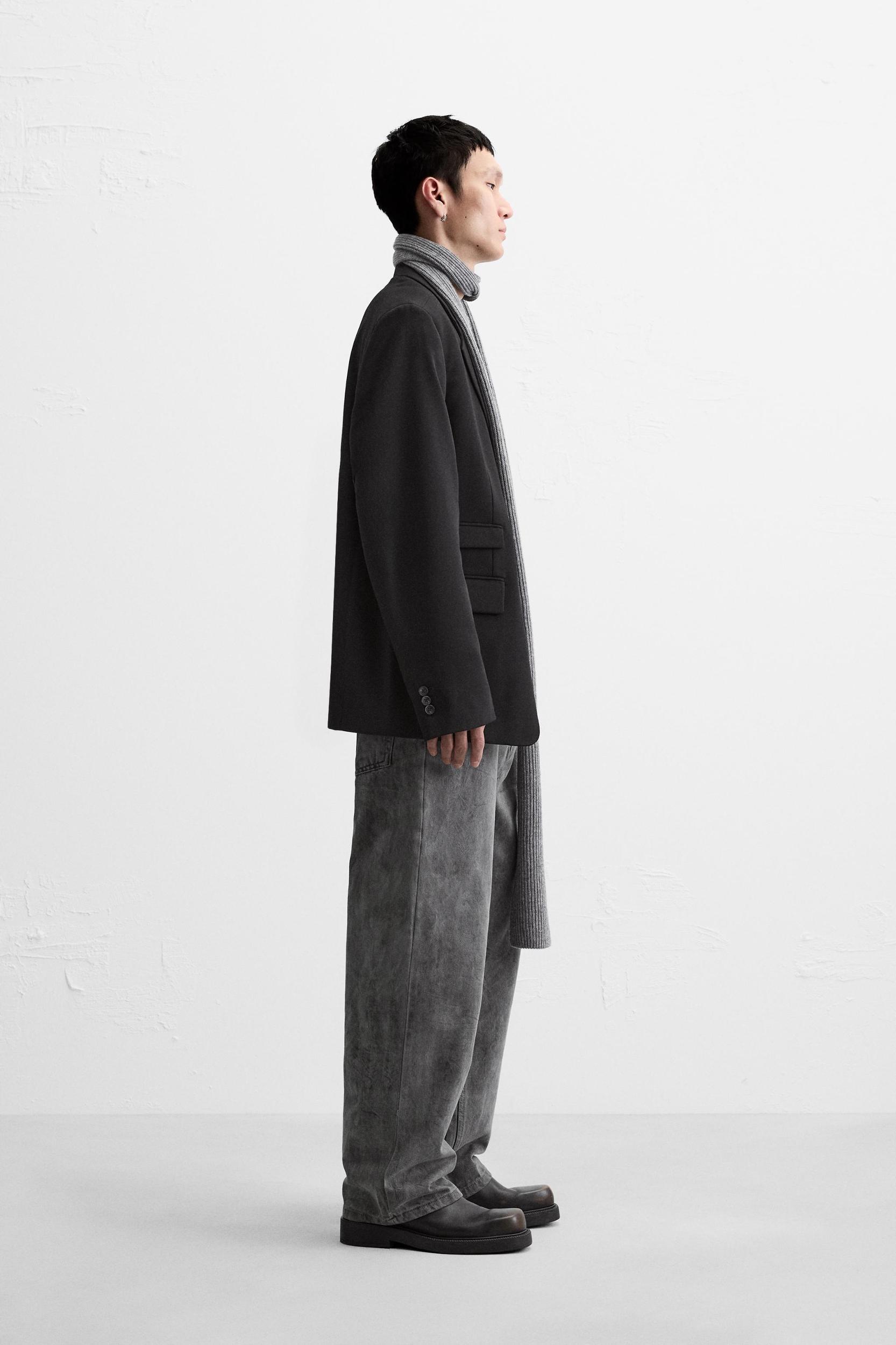 TWILL STRUCTURED BLAZER Product Image