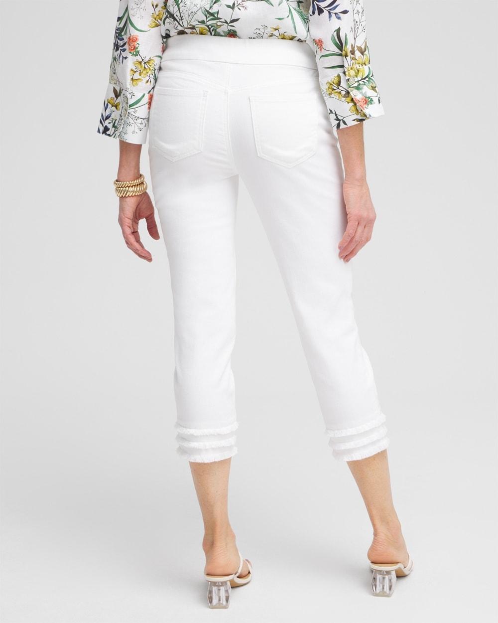 No Stain 21" Triple Fray Pull-on Capris Product Image