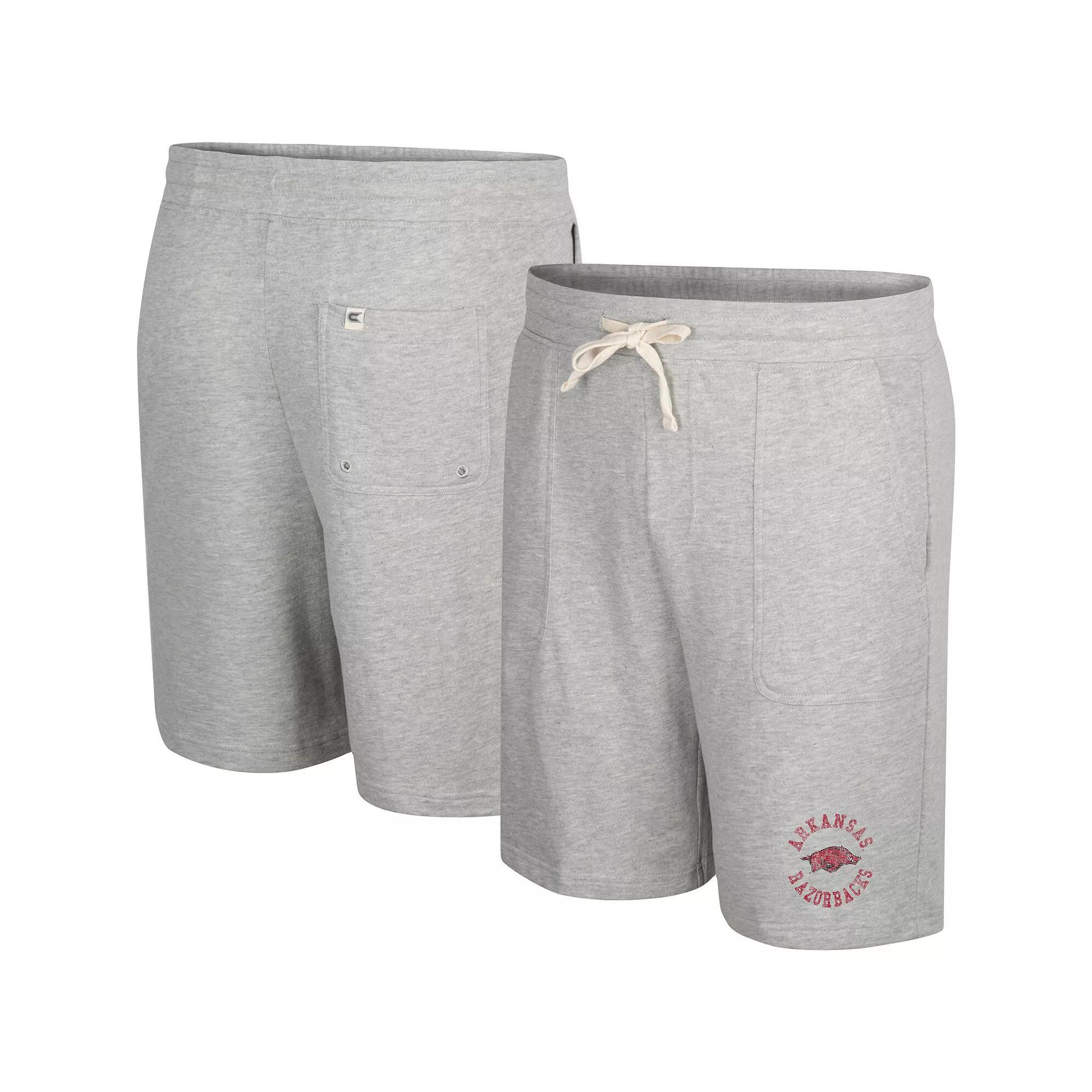 Men's Colosseum Heather Gray Arizona State Sun Devils Love To Hear This Terry Shorts, Size: 2XL, Grey Product Image