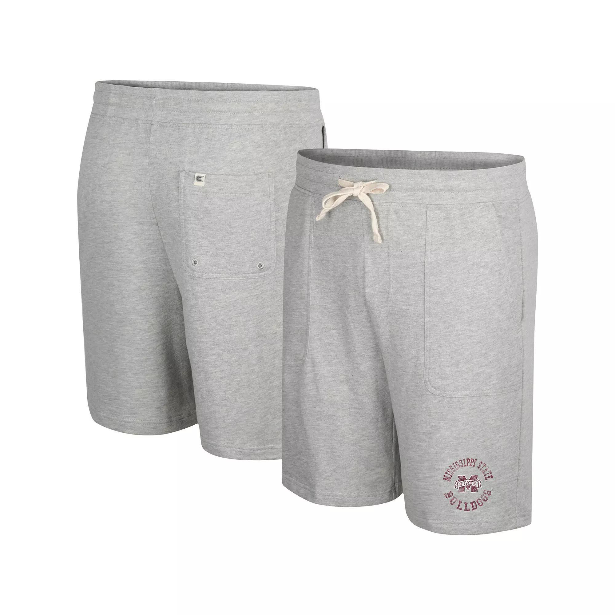 Men's Colosseum Heather Gray Arizona State Sun Devils Love To Hear This Terry Shorts, Size: 2XL, Grey Product Image