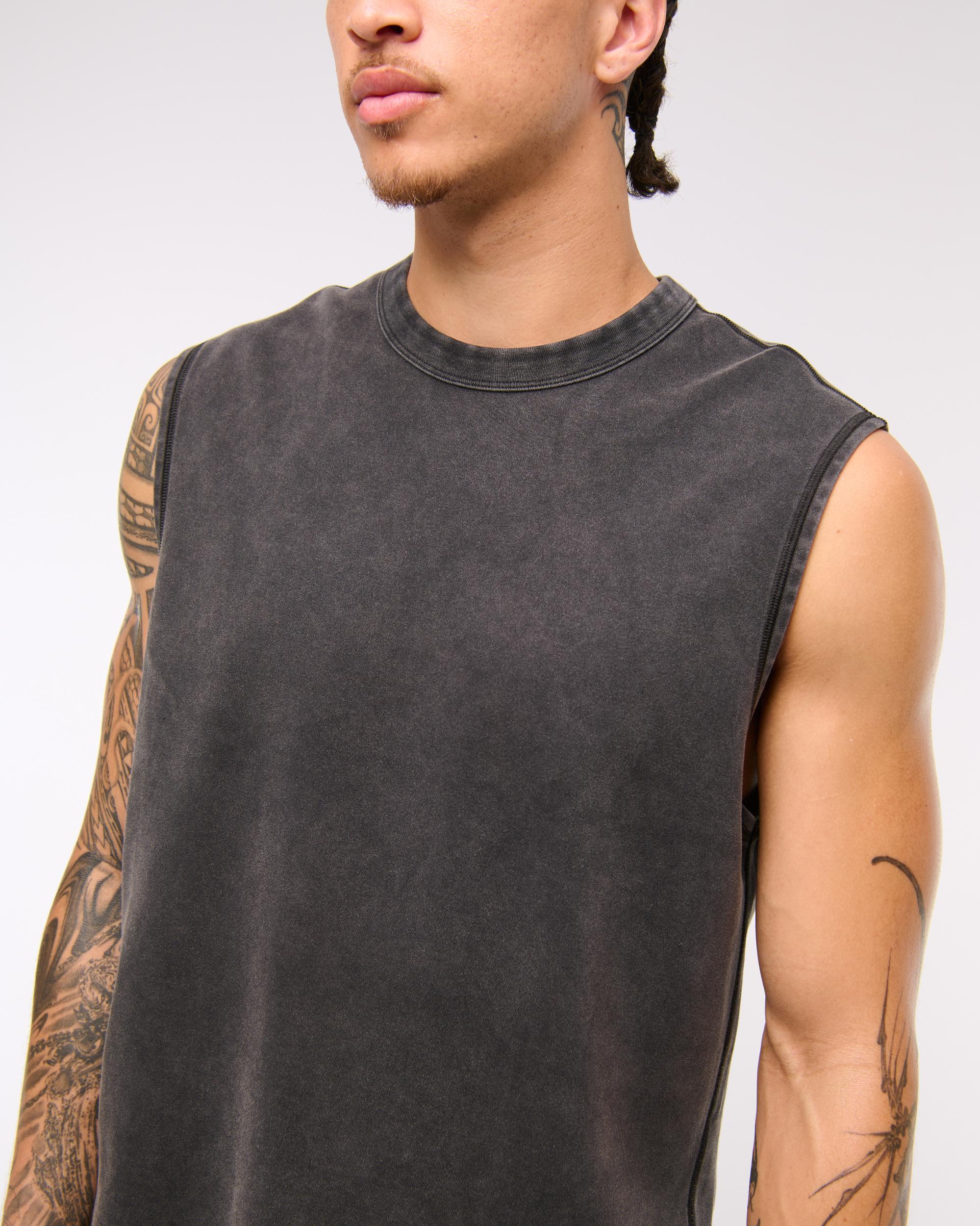 YPB Active Cropped Heavyweight Cotton Tank Product Image