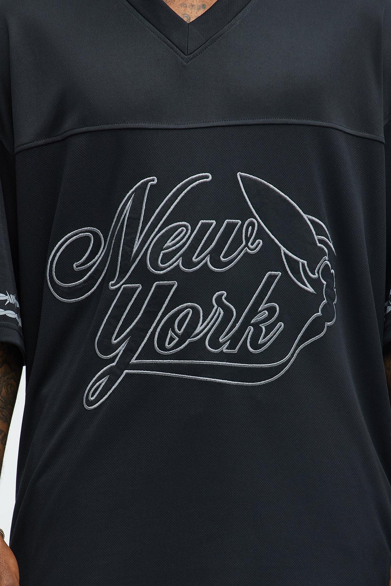 Rockets Embroidered Mesh Jersey - Black Product Image