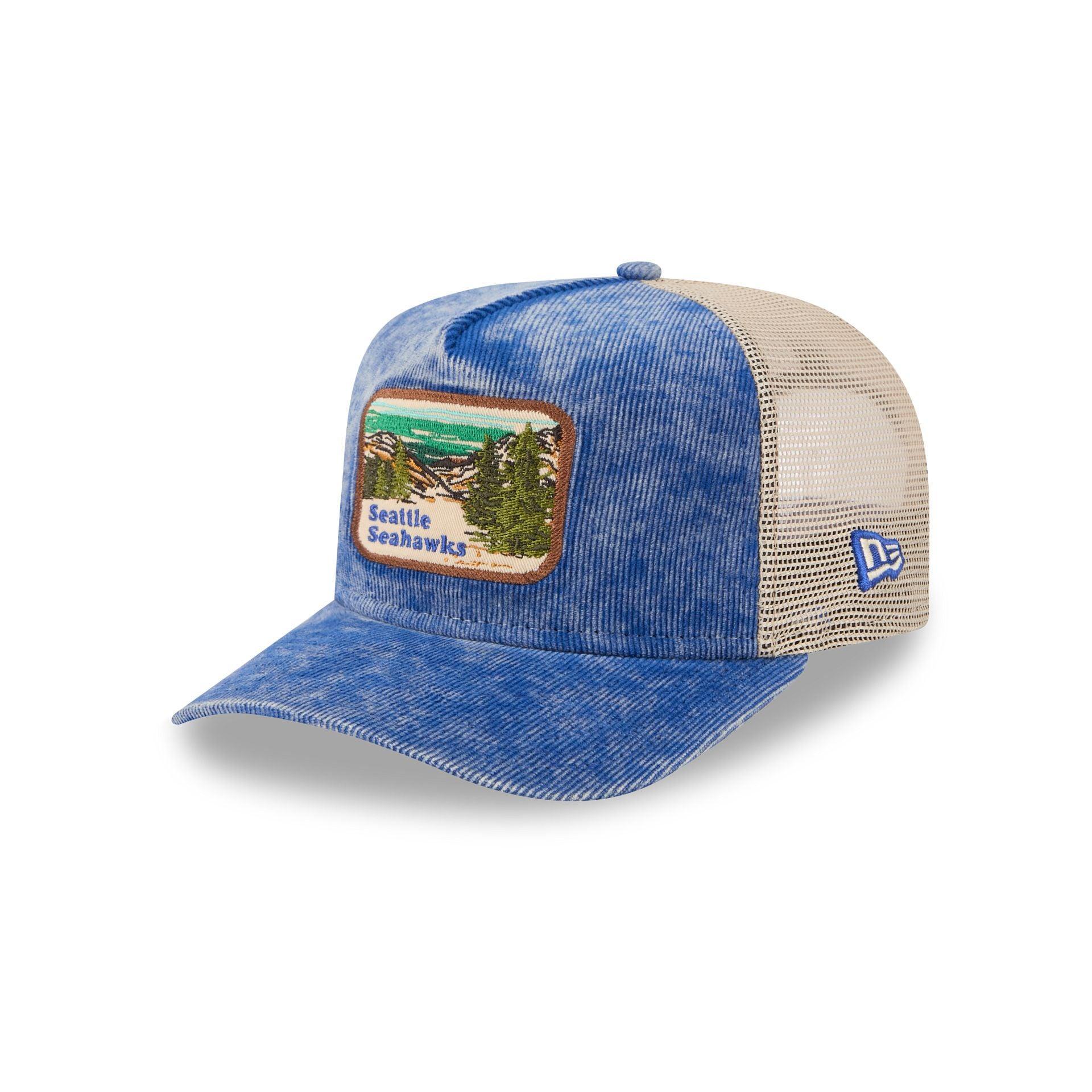 Seattle Seahawks Vintage Landscape 9FIFTY A-Frame Trucker Hat Male Product Image