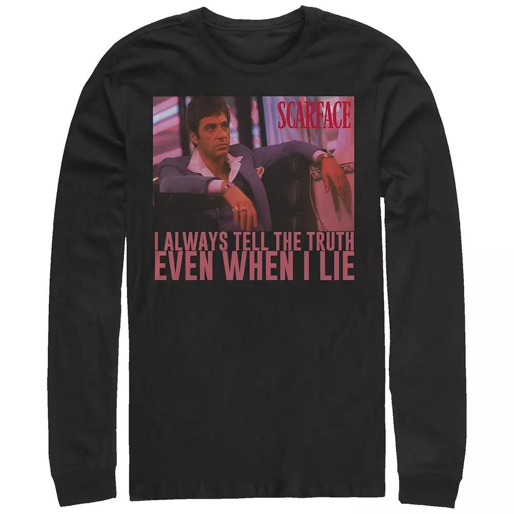 Mens Scarface Lie Graphic Tee Product Image
