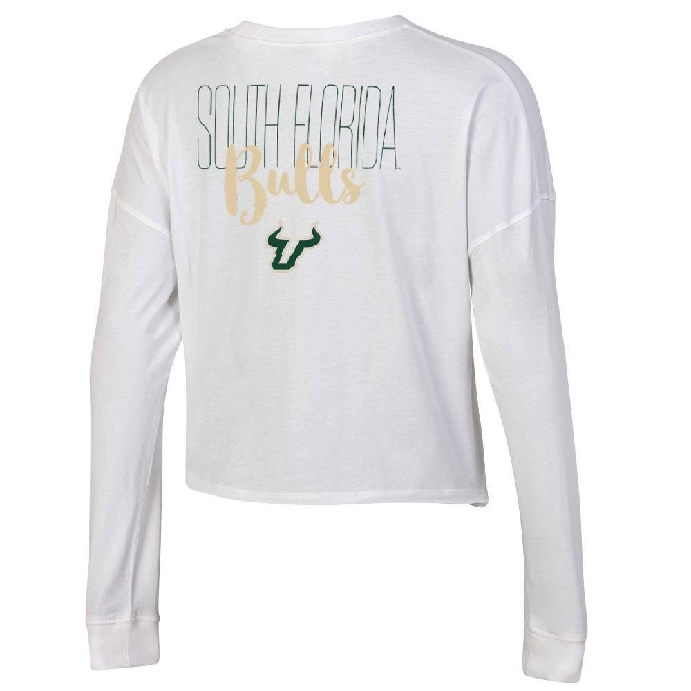 NCAA South Florida Bulls Women's White Long Sleeve T-Shirt Product Image