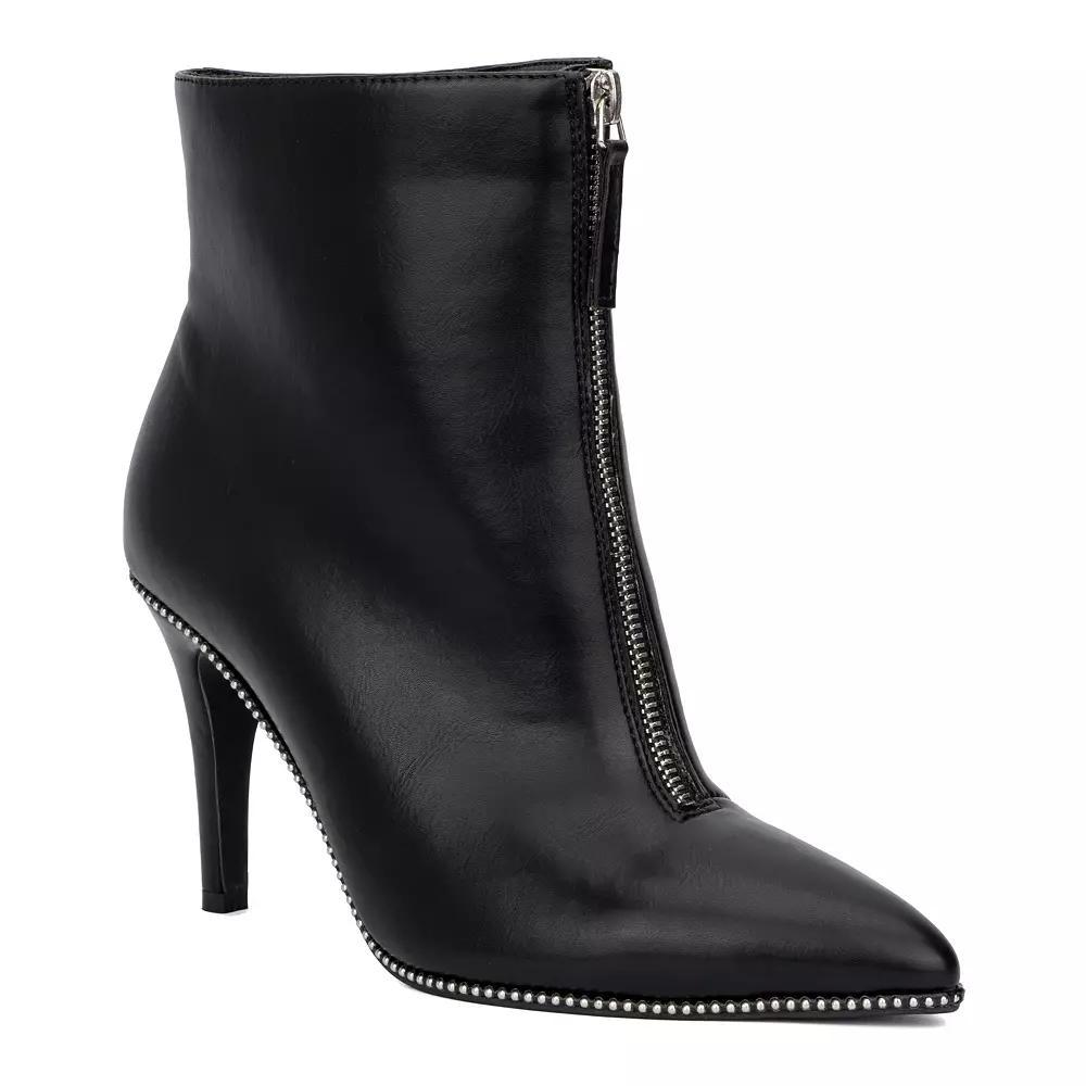 Fashion to Figure Rider Women's Heeled Ankle Boots, Size: 8 Wide, Black Product Image