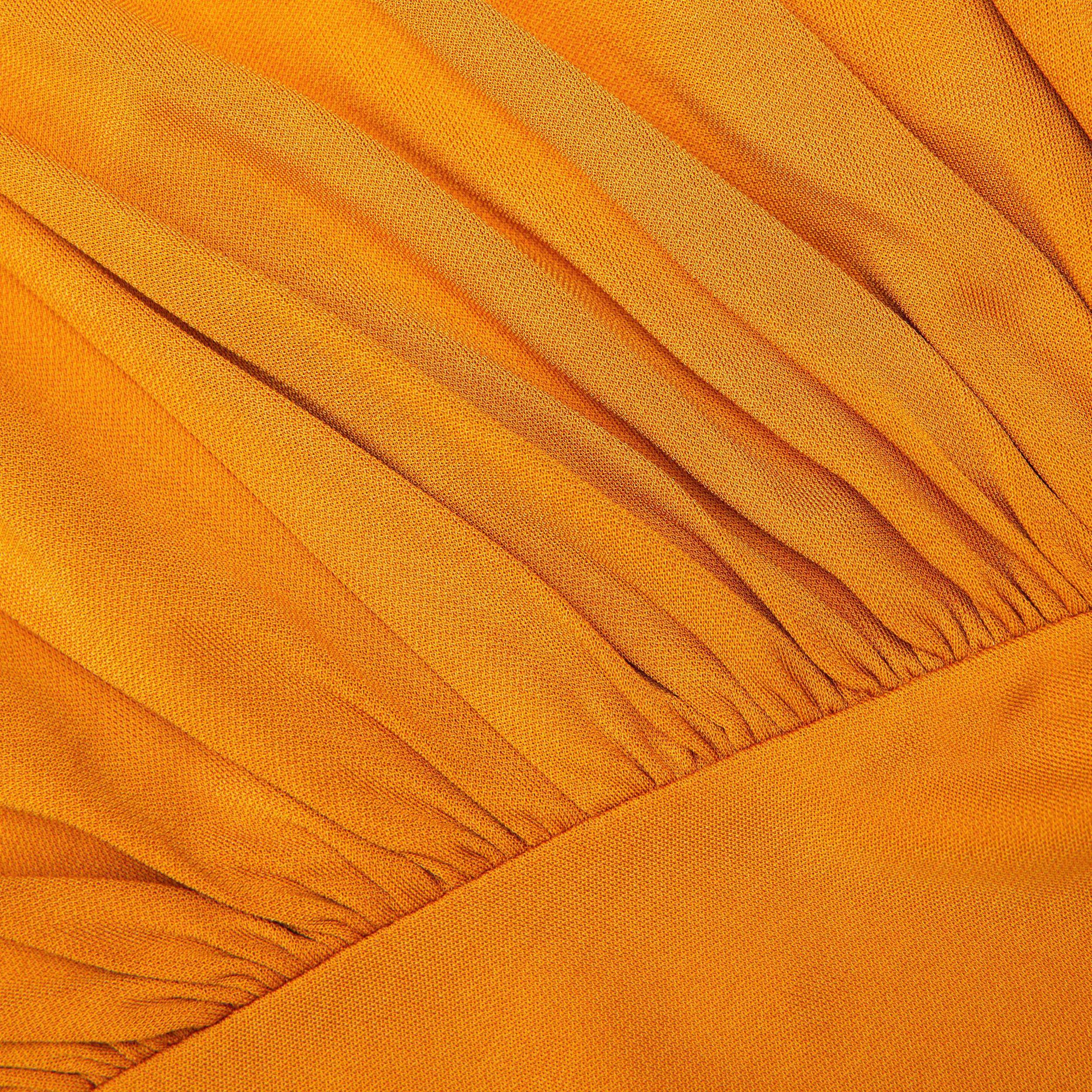 Burnt Orange Jersey Cut Out Maxi Dress Product Image