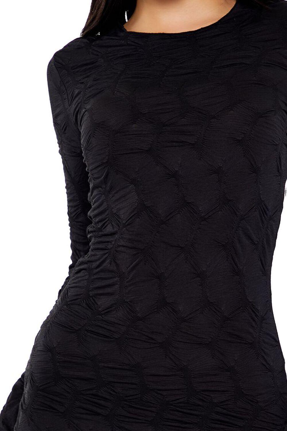 Textured Bell-Sleeve Mini Dress | Forever 21 Product Image