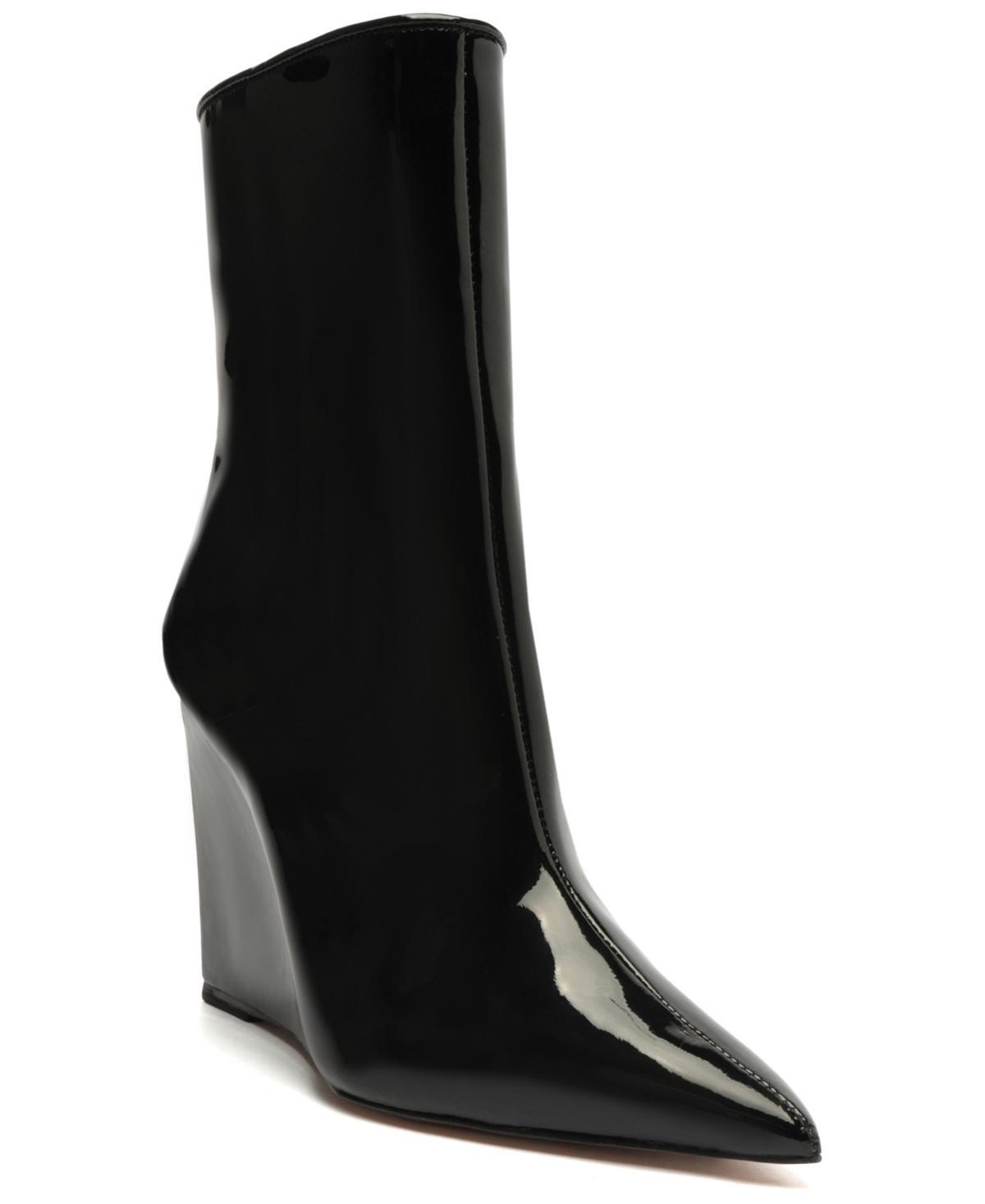 Womens Asya 100MM Suede Wedge Booties Product Image