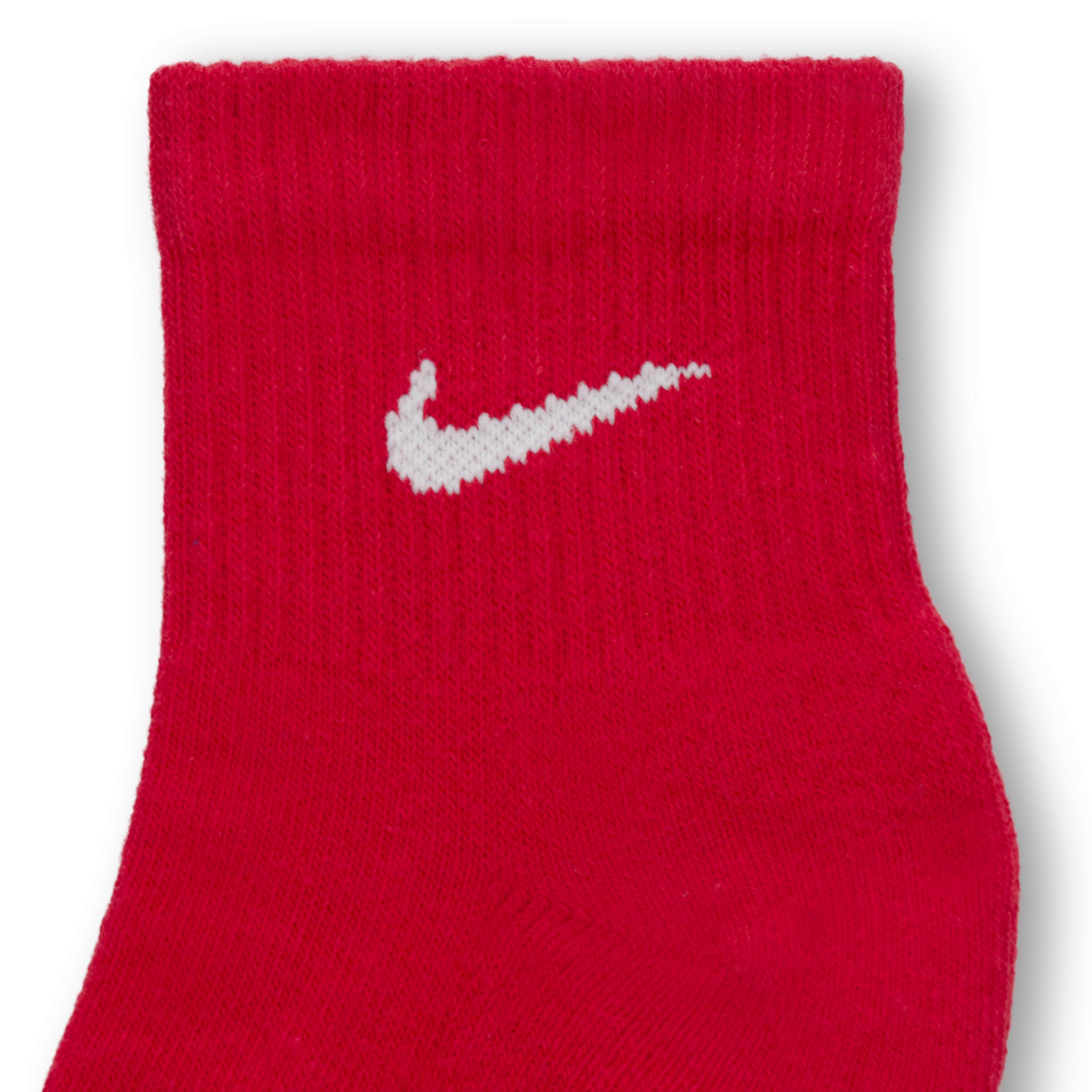 Men's Nike 3-pack Everyday Plus Cushion Ankle Training Socks, Size: 8-12, Red White Blue Product Image