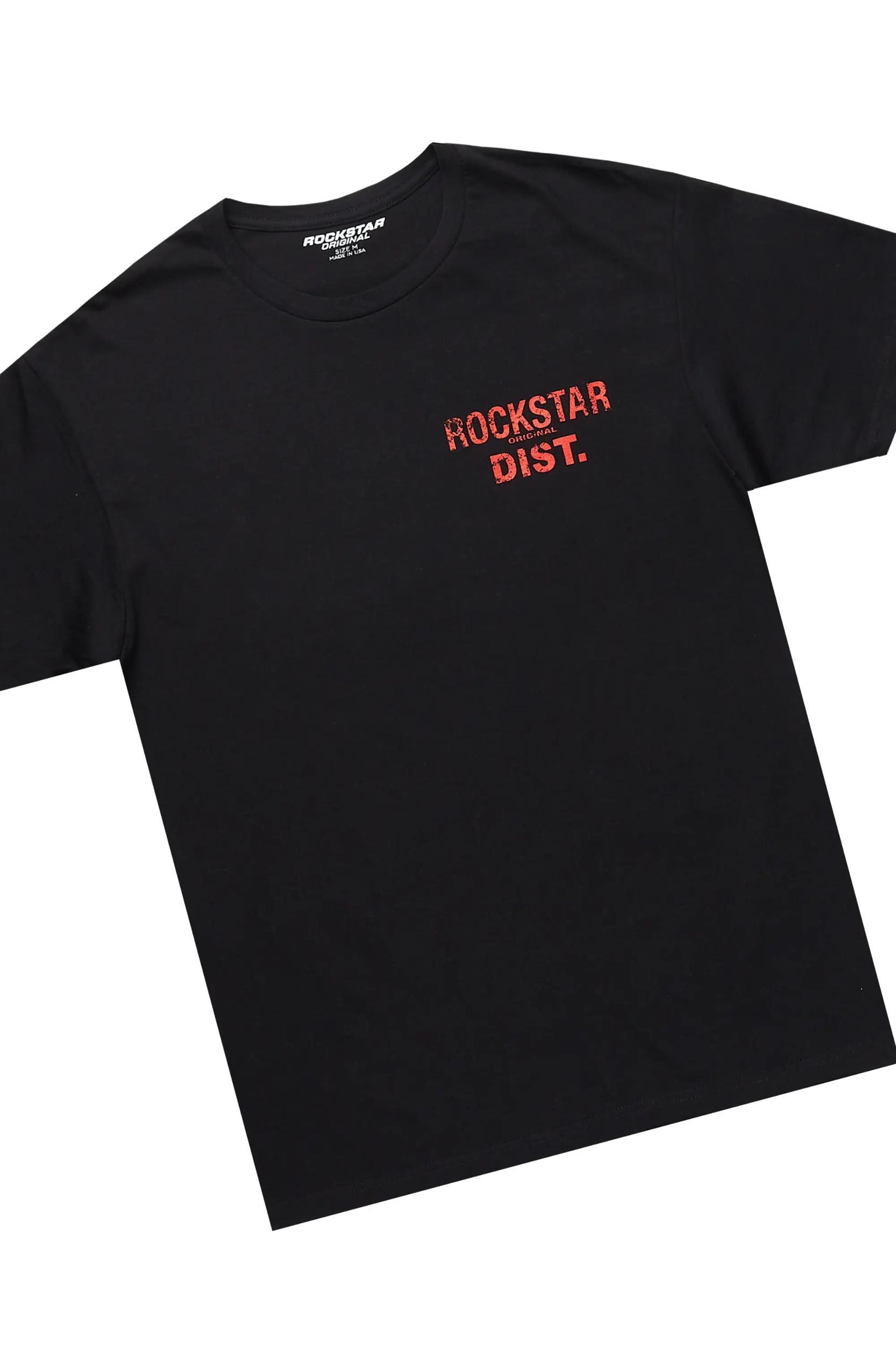 Lake Black/Red T-Shirt/Tapestry Baggy Jean Bundle Male Product Image