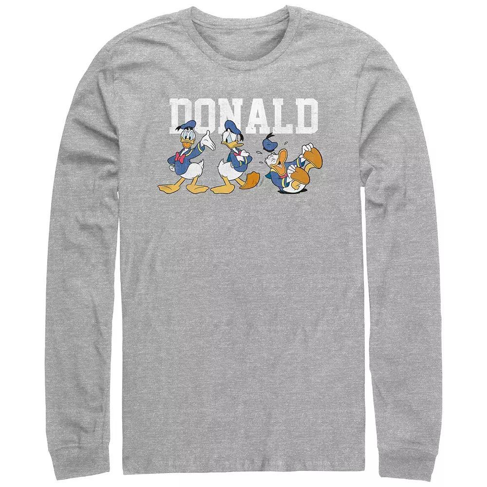 Men's Donald Duck Many Moods Graphic Tee, Size: XL, Athletic Grey Product Image