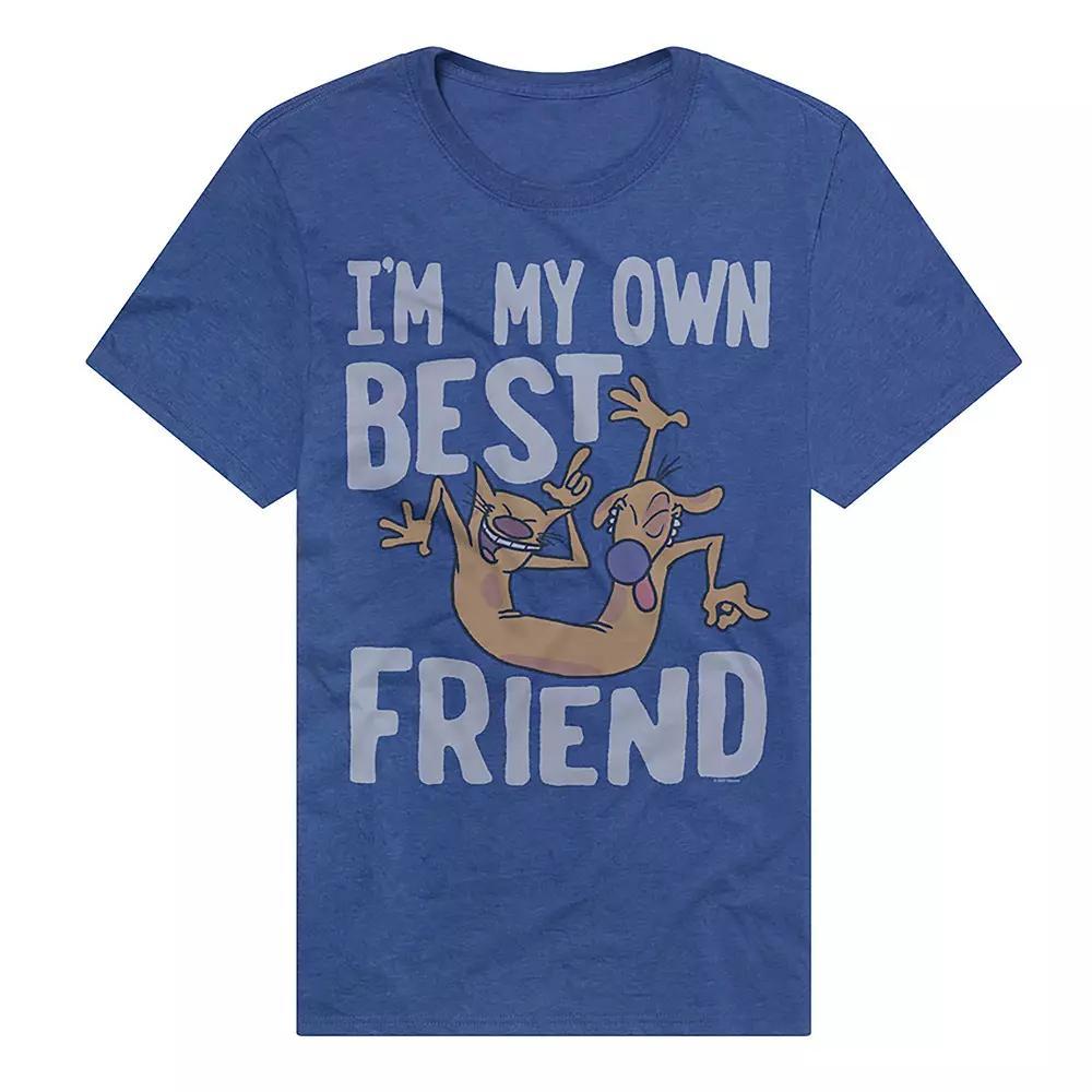 Men's Catdog My Own Best Friend Graphic Tee, Size: Large, Royal Product Image