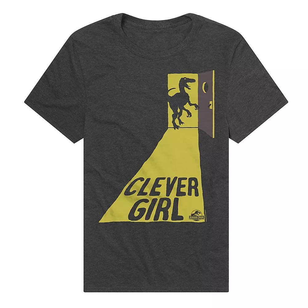 Men's Jurassic Park Clever Girl T-Shirt, Size: Medium, Grey Product Image