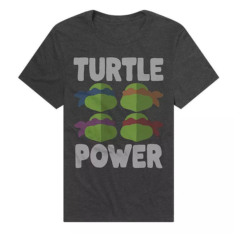 Mens Teenage Mutant Ninja Turtles Power Faces Graphic Tee Grey Product Image