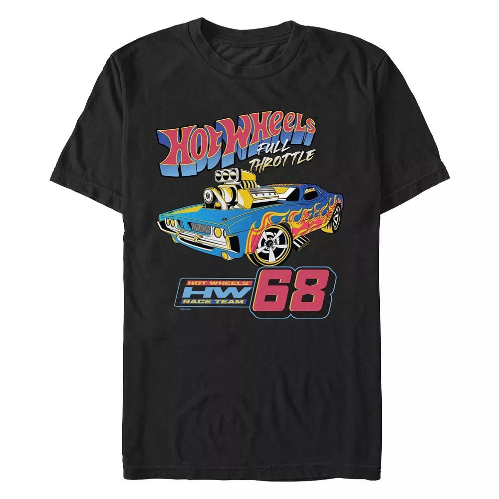 Men's Hot Wheels Full Throttle Race Team '68 Graphic Tee, Size: XL, Black Product Image