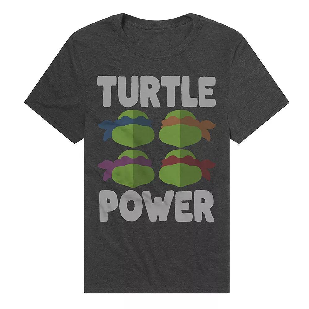 Mens Teenage Mutant Ninja Turtles Power Faces Graphic Tee Grey Product Image