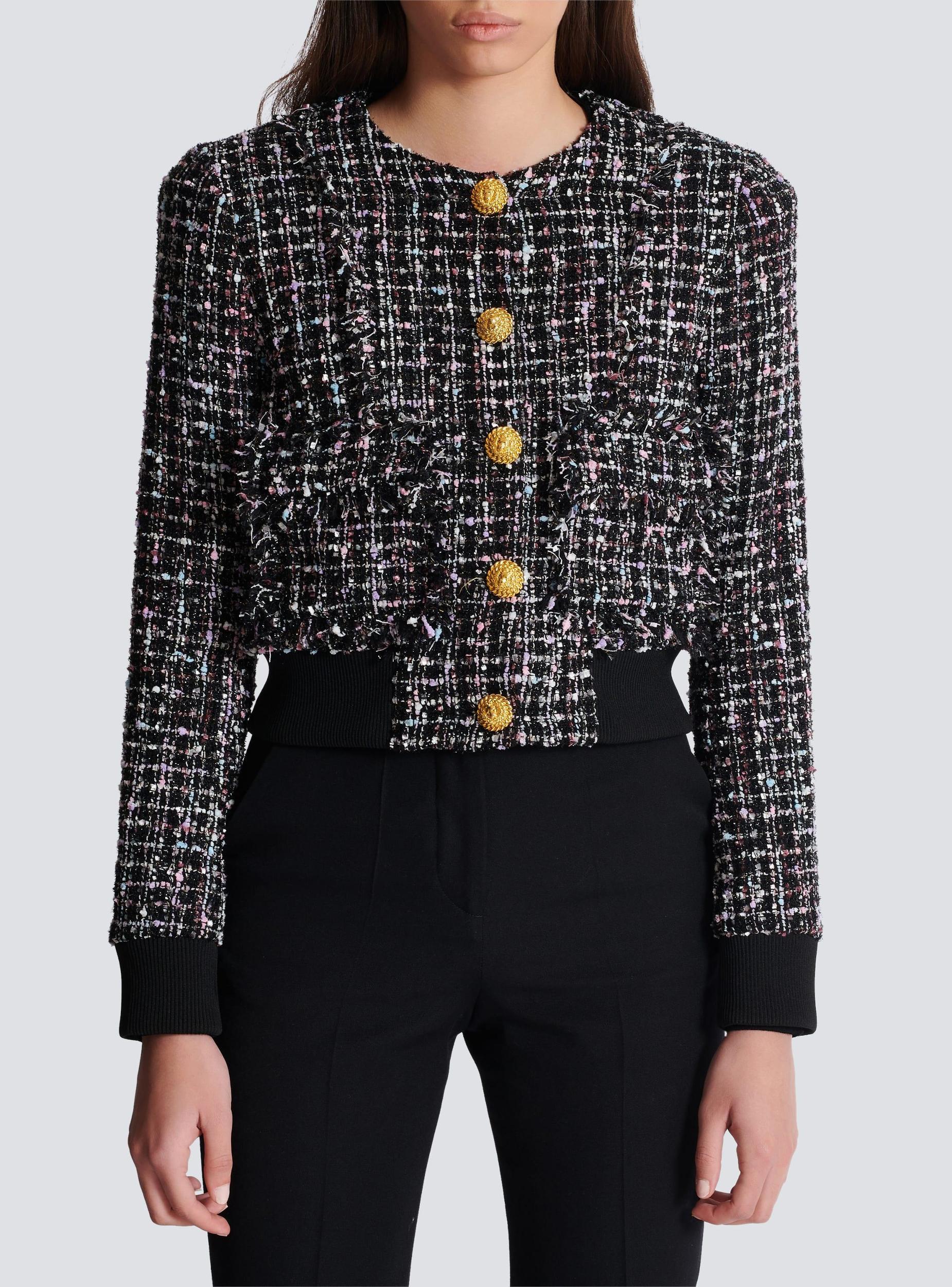 Tweed jacket with buttons Product Image