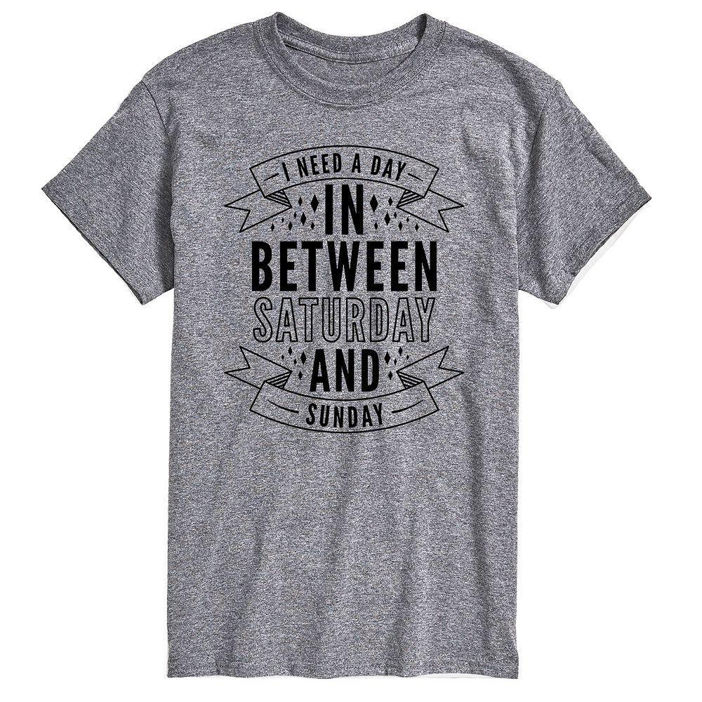 Big & Tall Day In Between Saturday and Sunday Graphic Tee, Mens Product Image