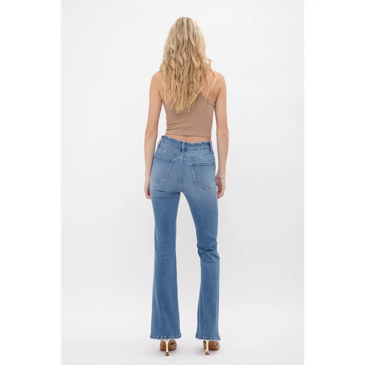 Krug High Rise Boot Cut Mica Denim Jeans Product Image