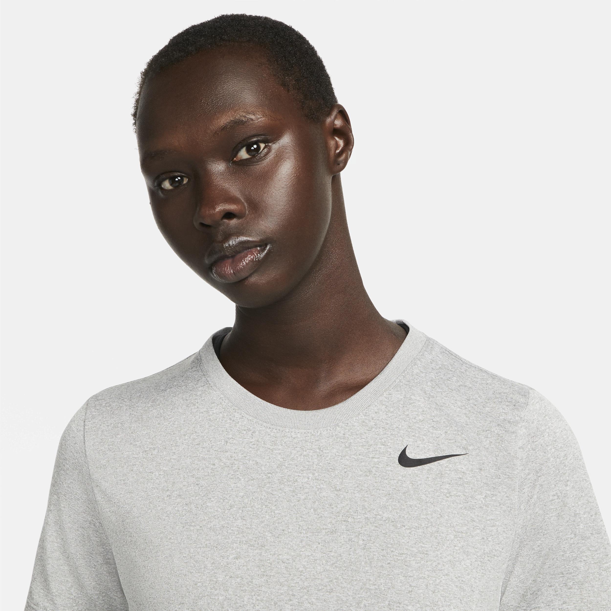 Women's Nike Dri-FIT Tee, Size: Medium, Tumbled Gray Product Image