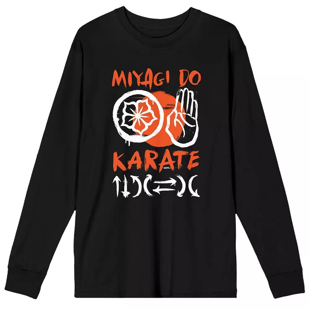 Men's Cobra Kai Miyagi-Do Long Sleeve Tee, Size: XL, Black Product Image