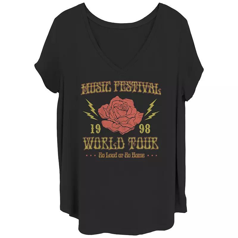 Juniors' Plus Size Star Wars Retro Group V-Neck Tee, Girl's, Size: 2XL, Black Product Image