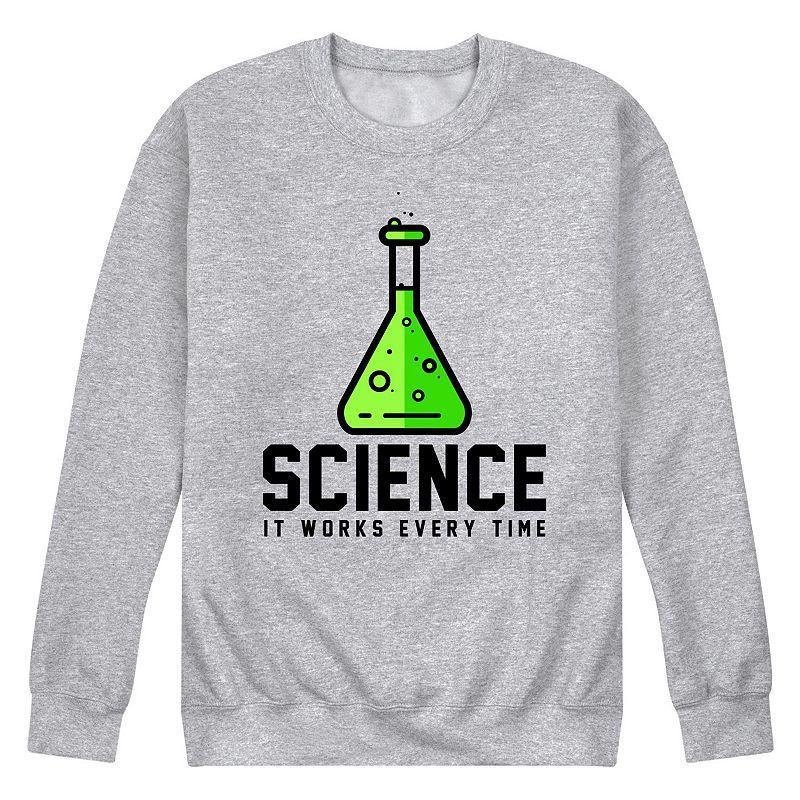 Mens Science Fleece Sweatshirt Grey Gray Product Image