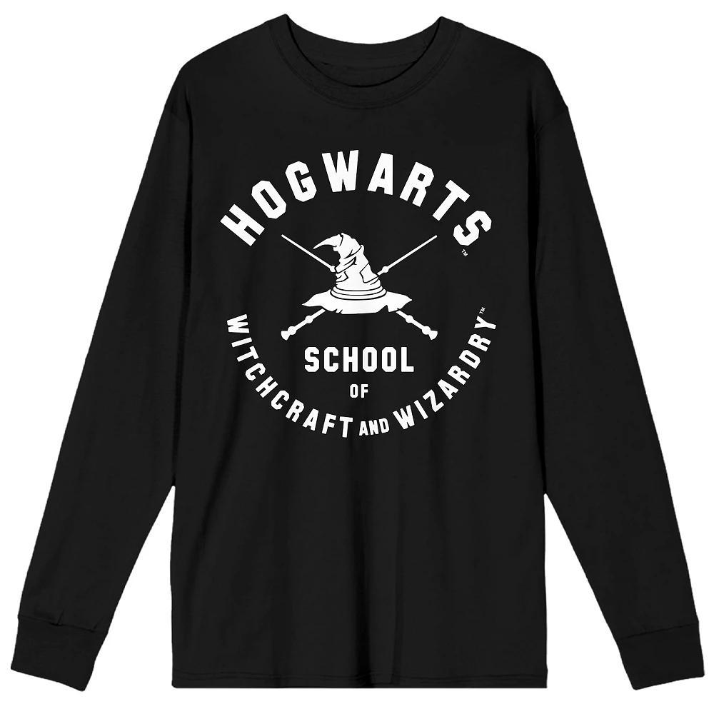 Men's Harry Potter Hogwarts Sweatshirt, Size: Medium, Black Product Image