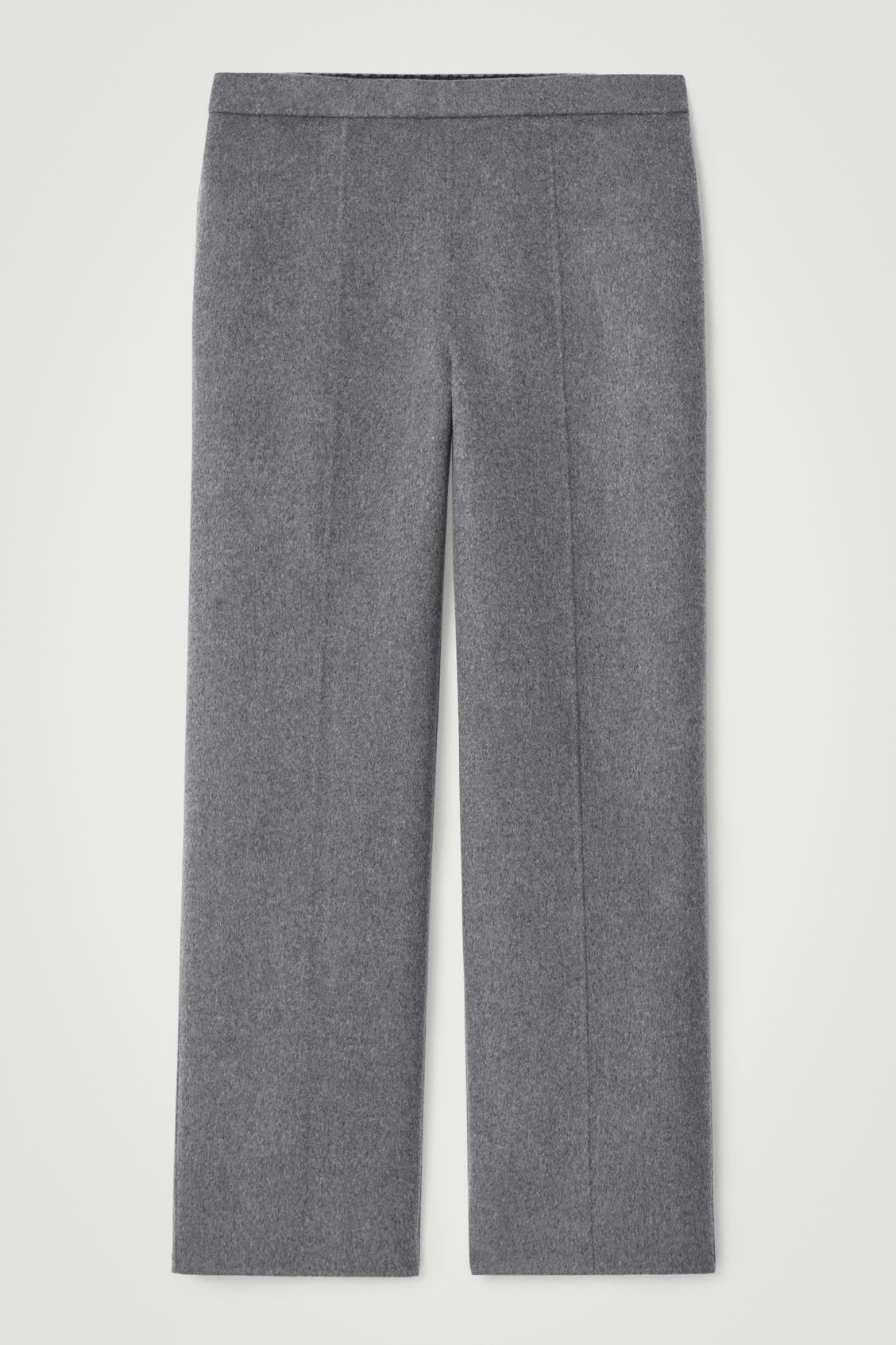 DOUBLE-FACED WOOL PANTS Product Image
