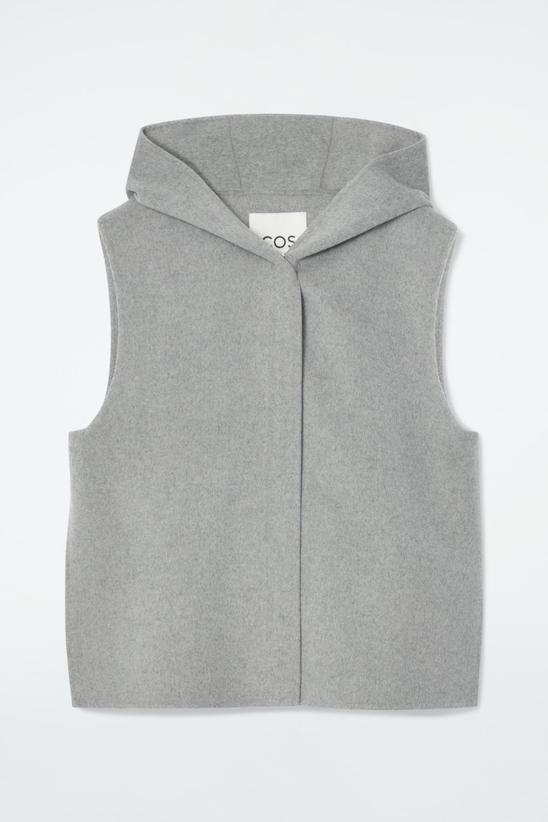 DOUBLE-FACED HYBRID HOODED VEST Product Image