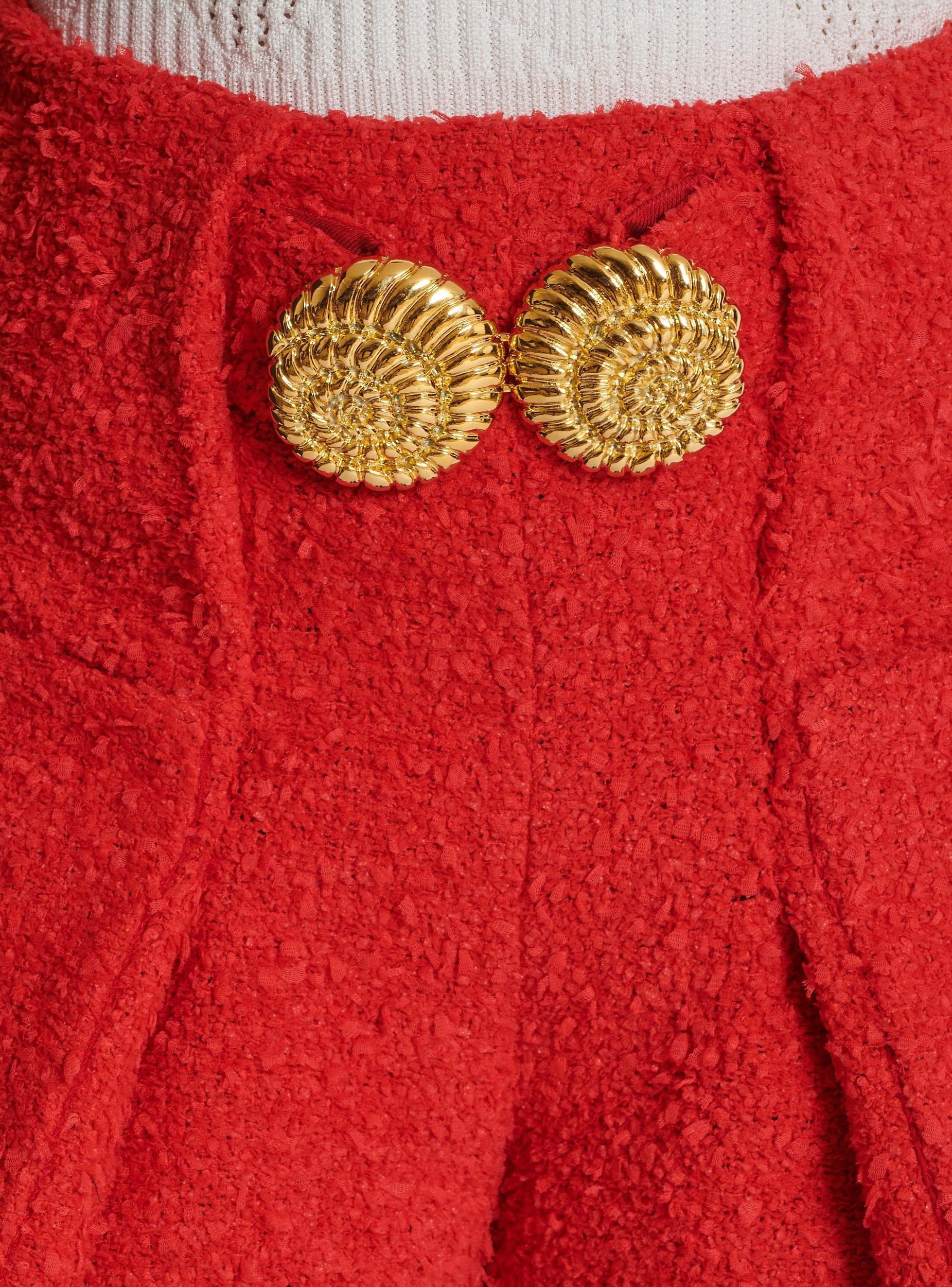 Belted tweed shorts with Snail buttons Product Image
