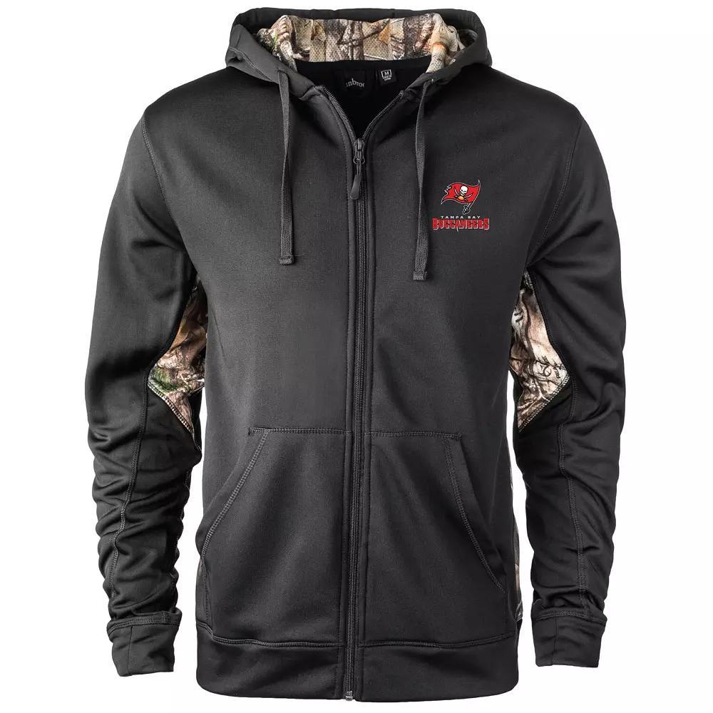 Men's Black/Realtree Camo Tampa Bay Buccaneers Decoy Tech Fleece Full-Zip Jacket, Size: 3XL Product Image