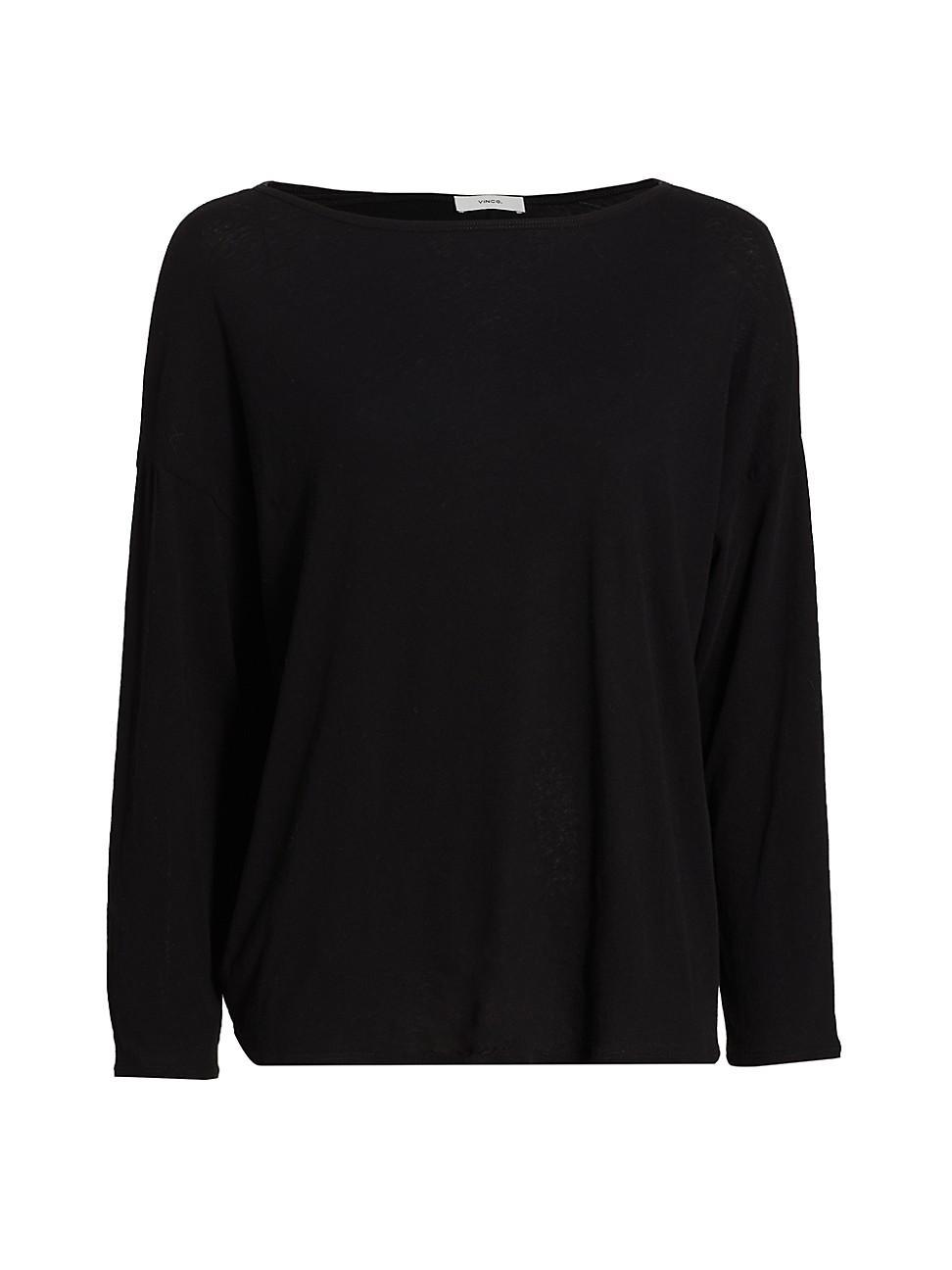 Essential Long-Sleeve Crewneck Tee Product Image