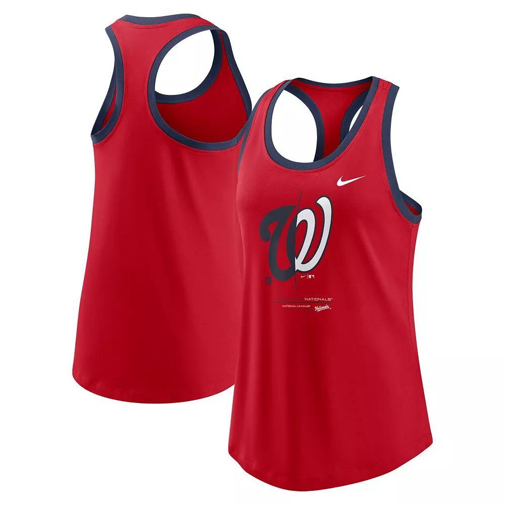 Women's Nike Red Washington Nationals Tech Tank Top, Size: Small Product Image