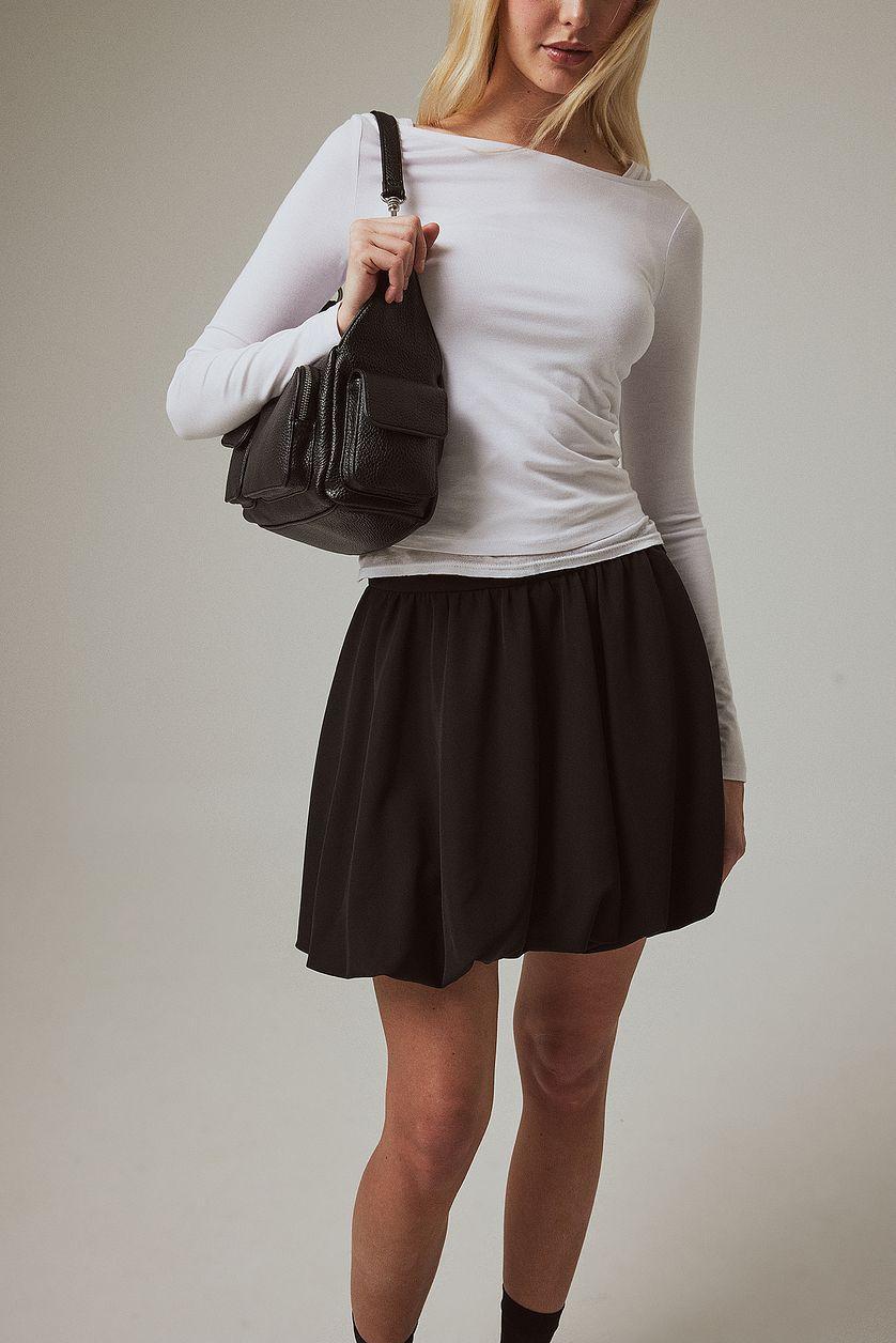 Bubble Hem Mini Skirt Product Image