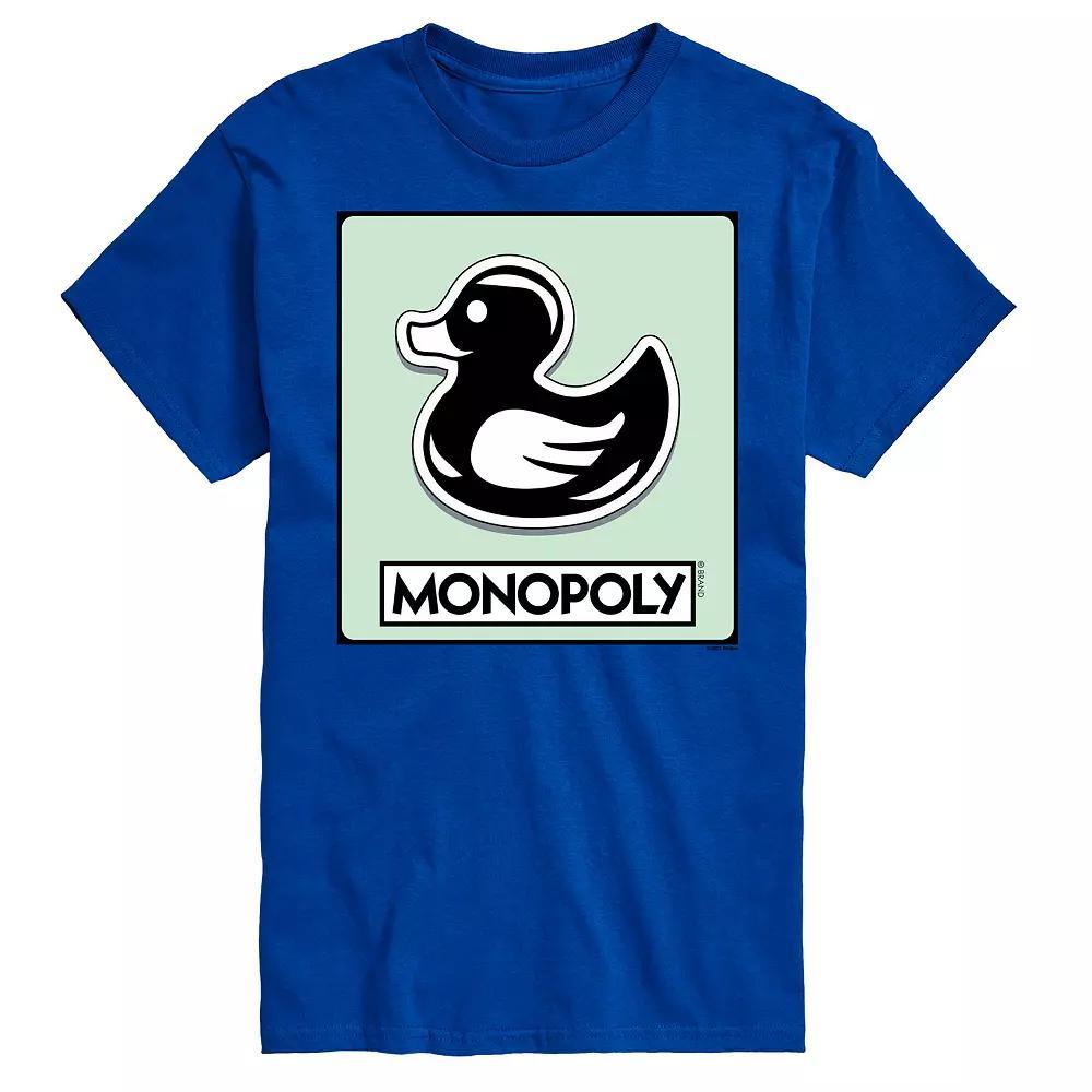 Men's Monopoly Duck Token Graphic Tee, Size: XXL, Grey Product Image