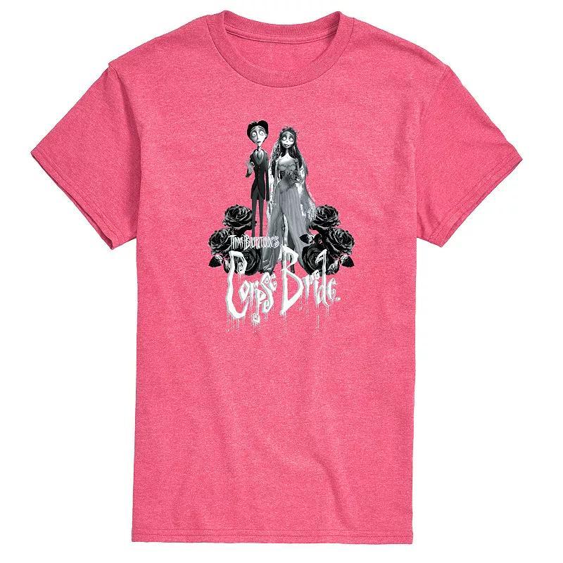 Mens Corpse Bride Victor And Emily Graphic Tee Grey Gray Product Image