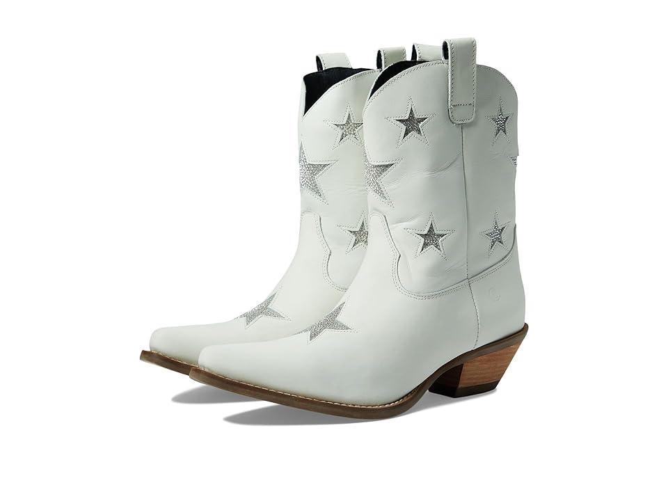 Dingo Star Struck Women's Leather Cowboy Boots, Size: 9, White Product Image