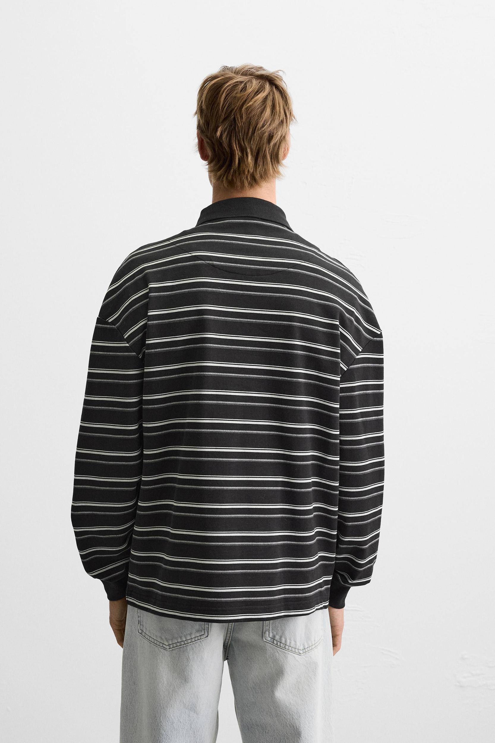 STRIPED POLO SHIRT Product Image