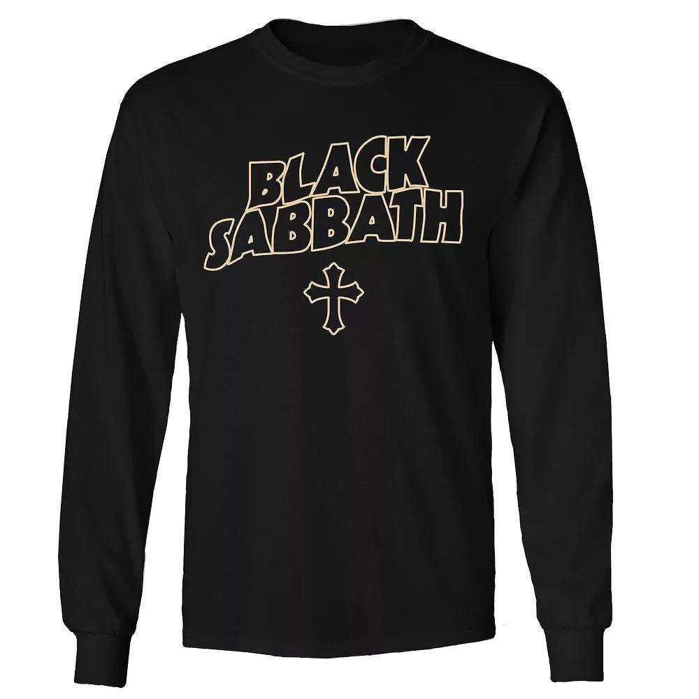 Men's Black Sabbath Cross Long Sleeve Tee, Size: Medium Product Image