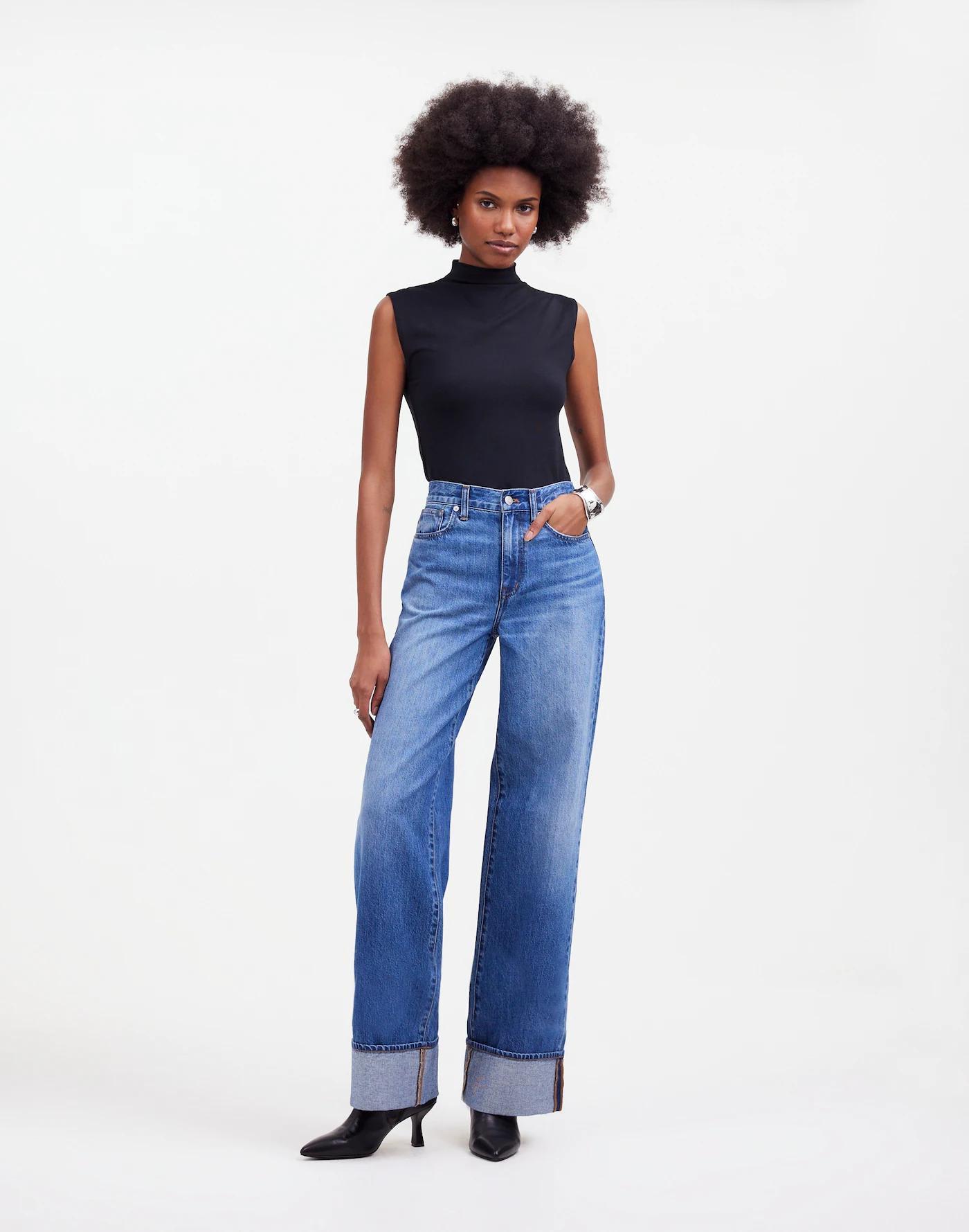 Funnelneck Cropped Muscle Tee Product Image