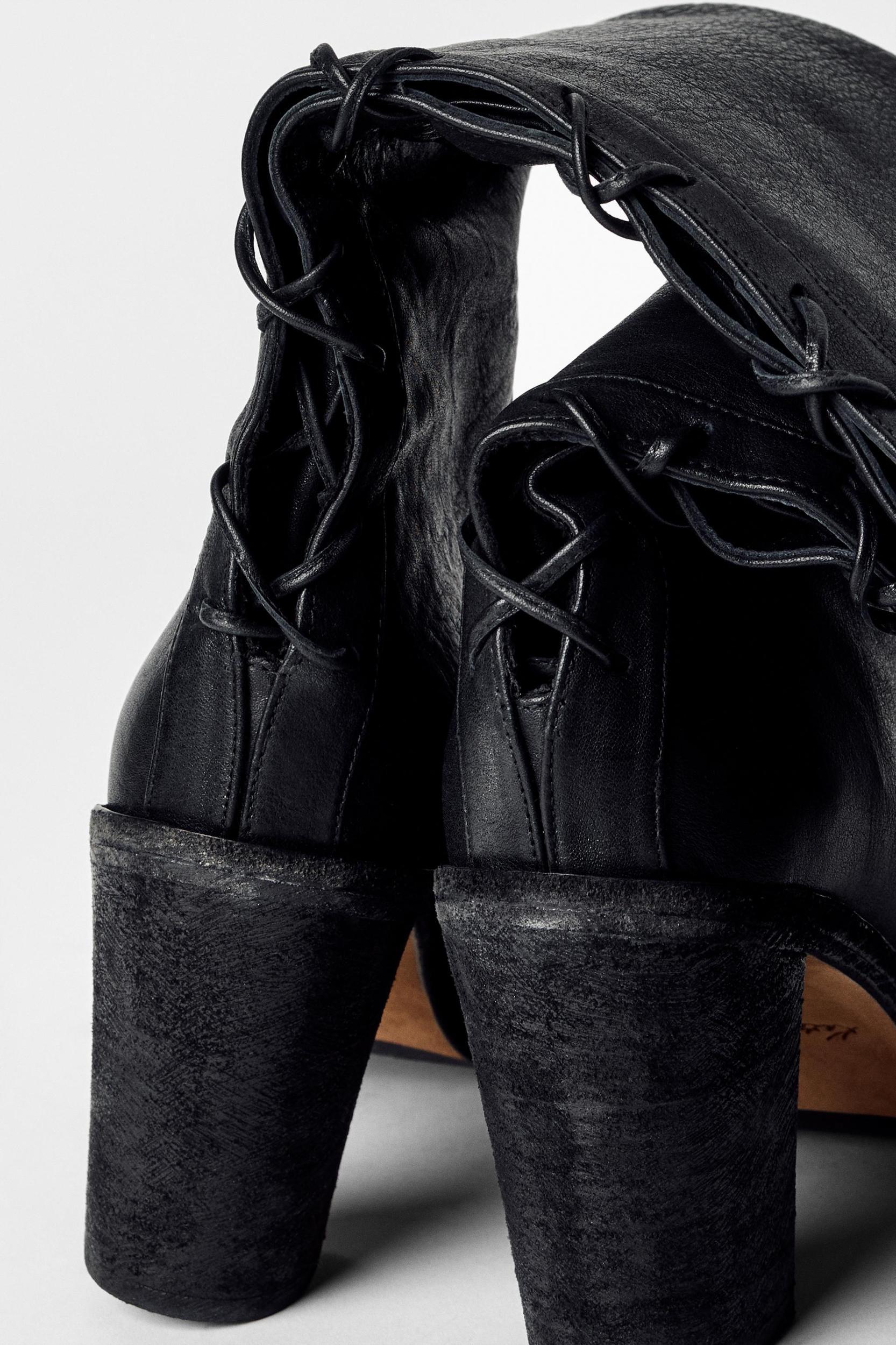 LEATHER LACE-UP BOOTS KATE MOSS X ZARA Product Image