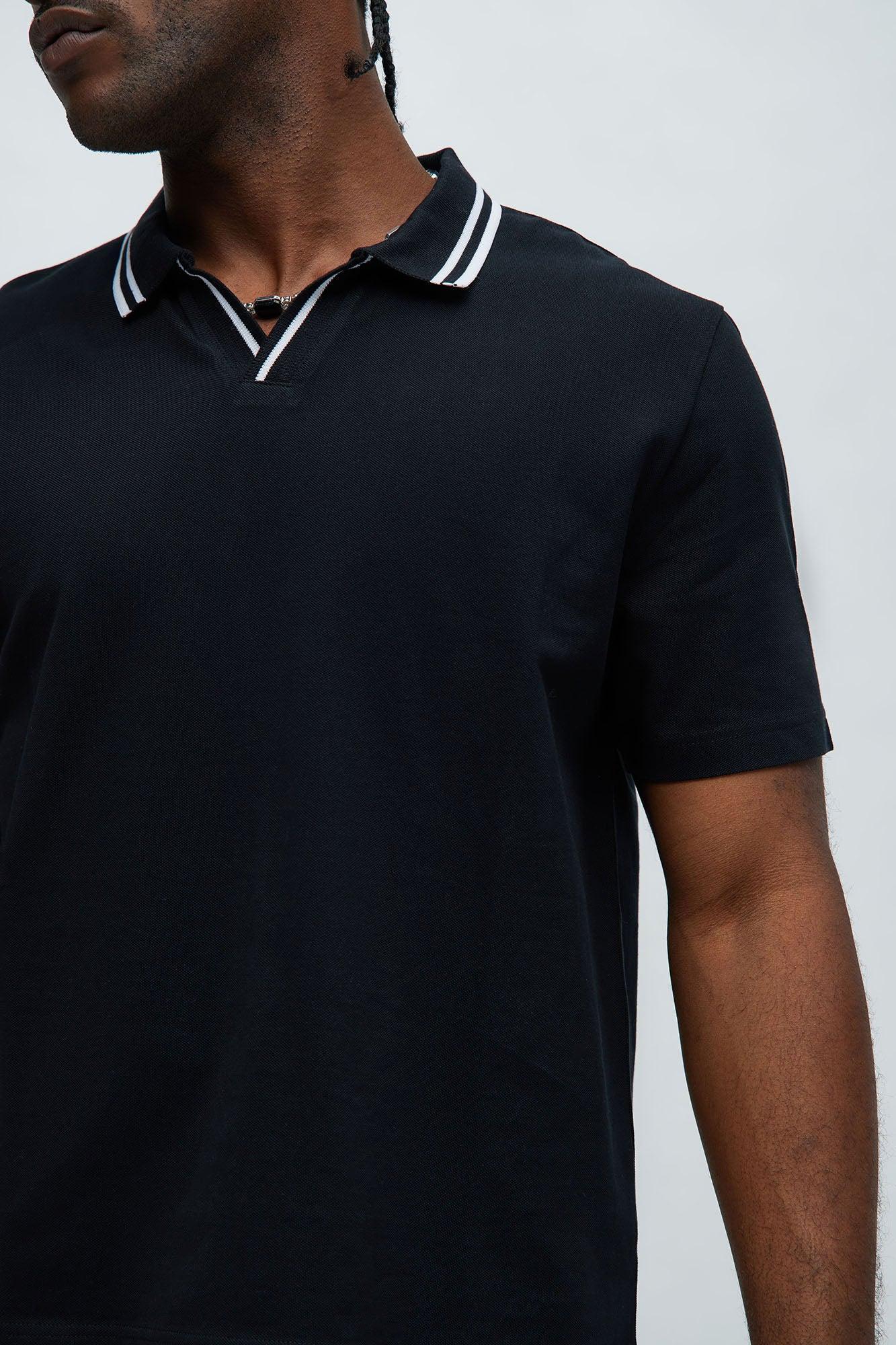 Jaxon Short Sleeve Polo - Black Product Image