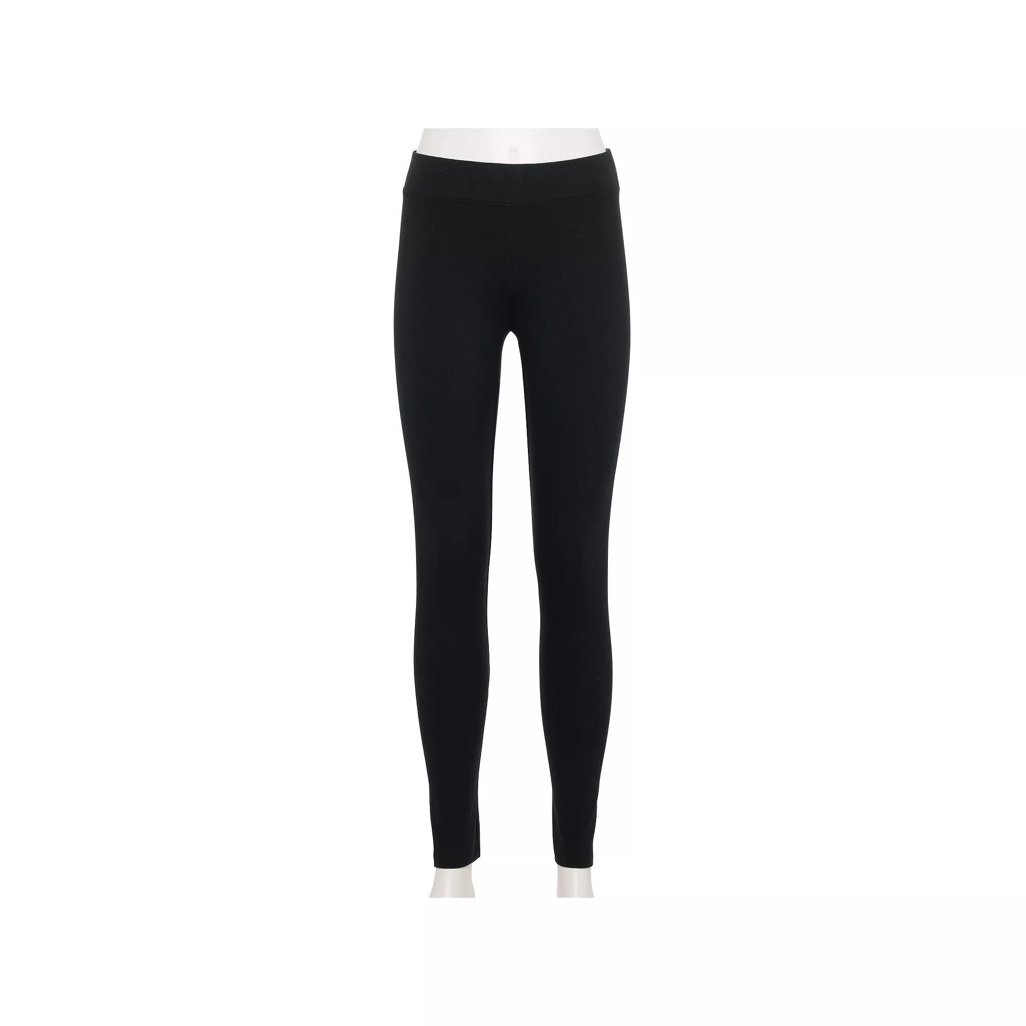 Womens Sonoma Goods For Life Mid Rise Essential Leggings 2-pk Product Image