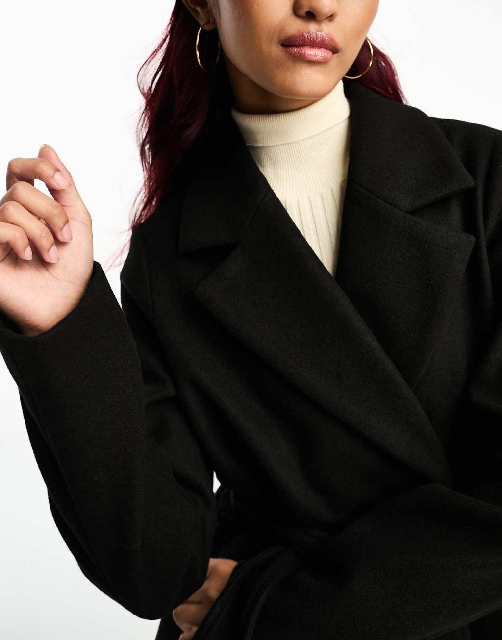 Vero Moda belted formal midi coat Product Image