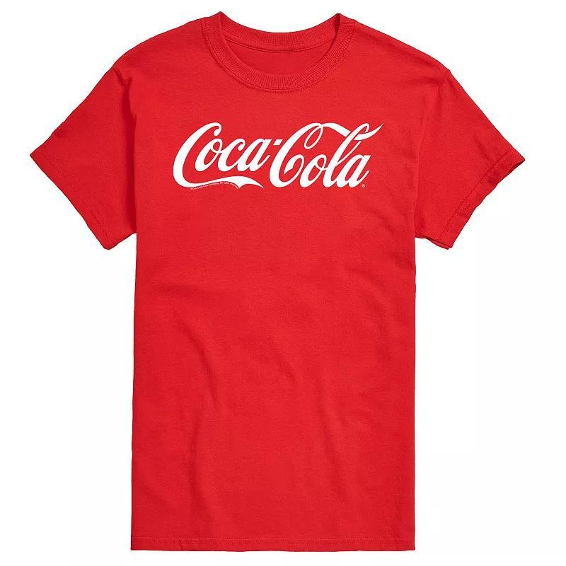 Big & Tall Coca-Cola Logo Graphic Tee, Men's, Size: Large Tall, Red Product Image