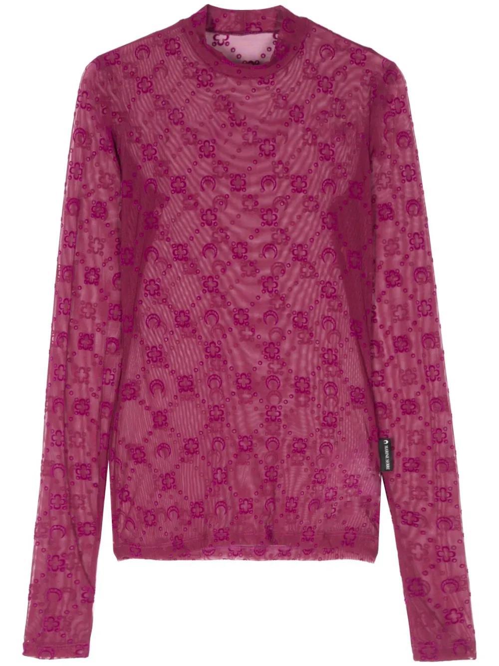 Moonogram mesh top Product Image