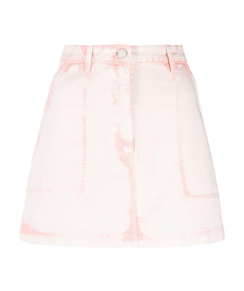 ALBERTA FERRETTI Denim Miniskirt In White Product Image