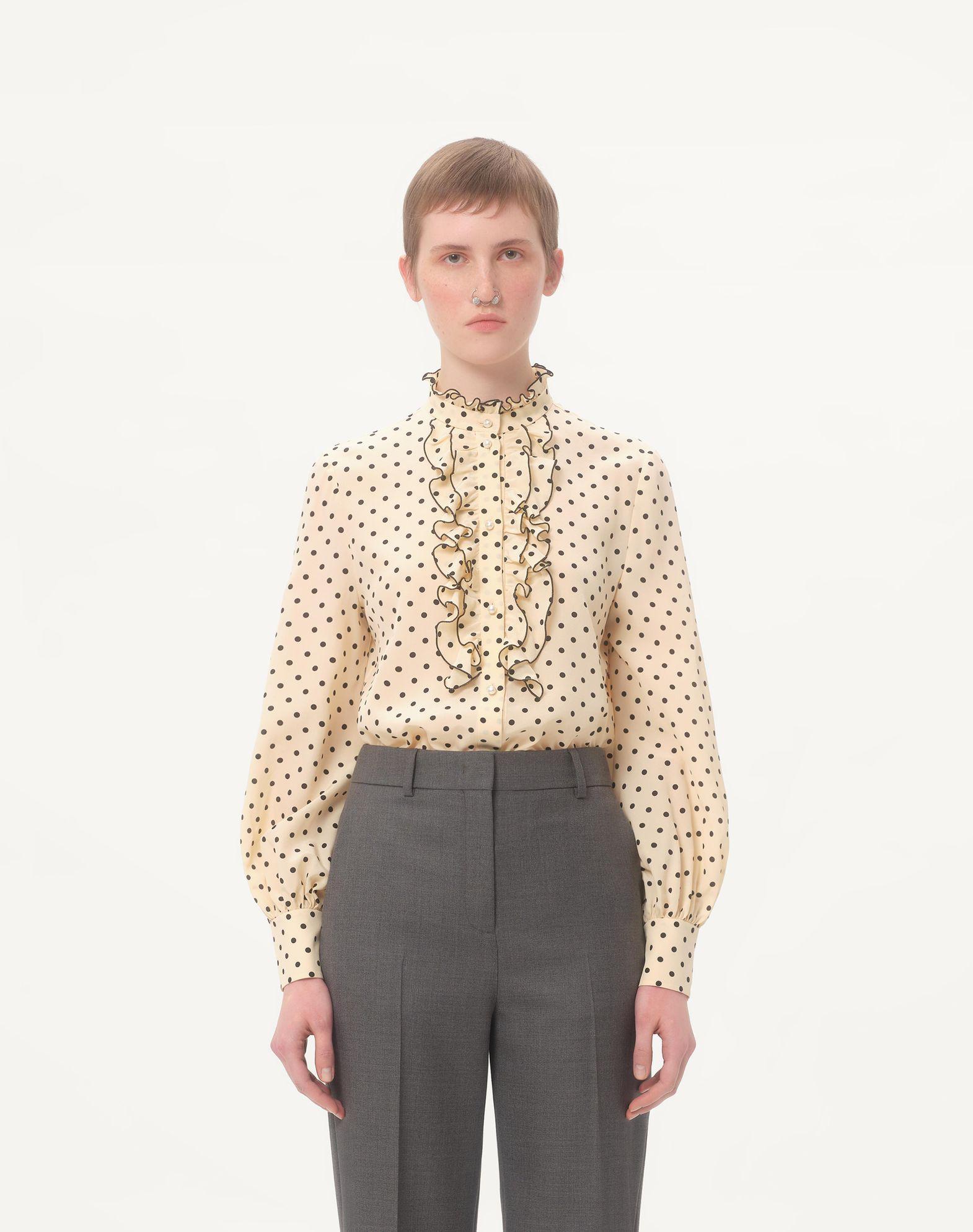 Crepe De Chine Shirt With Plusdepois Print Product Image